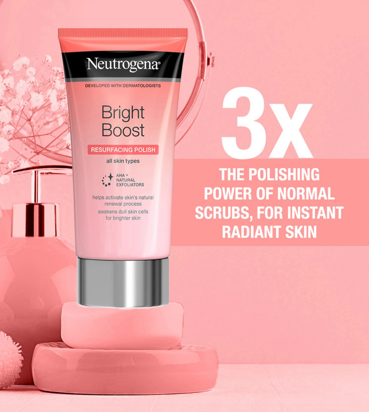 کرم لایه بردار نوتروژینا مدل Bright Boost