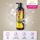 شامپو ضد ریزش و تقویت کننده لایتنس(اورجینال) مدل فاقد سولفات دارای روغن آرگان و پروتئین حجم 900 میلی لیتر