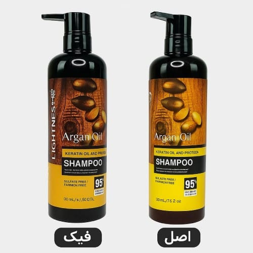 شامپو ضد ریزش و تقویت کننده لایتنس(اورجینال) مدل فاقد سولفات دارای روغن آرگان و پروتئین حجم 900 میلی لیتر