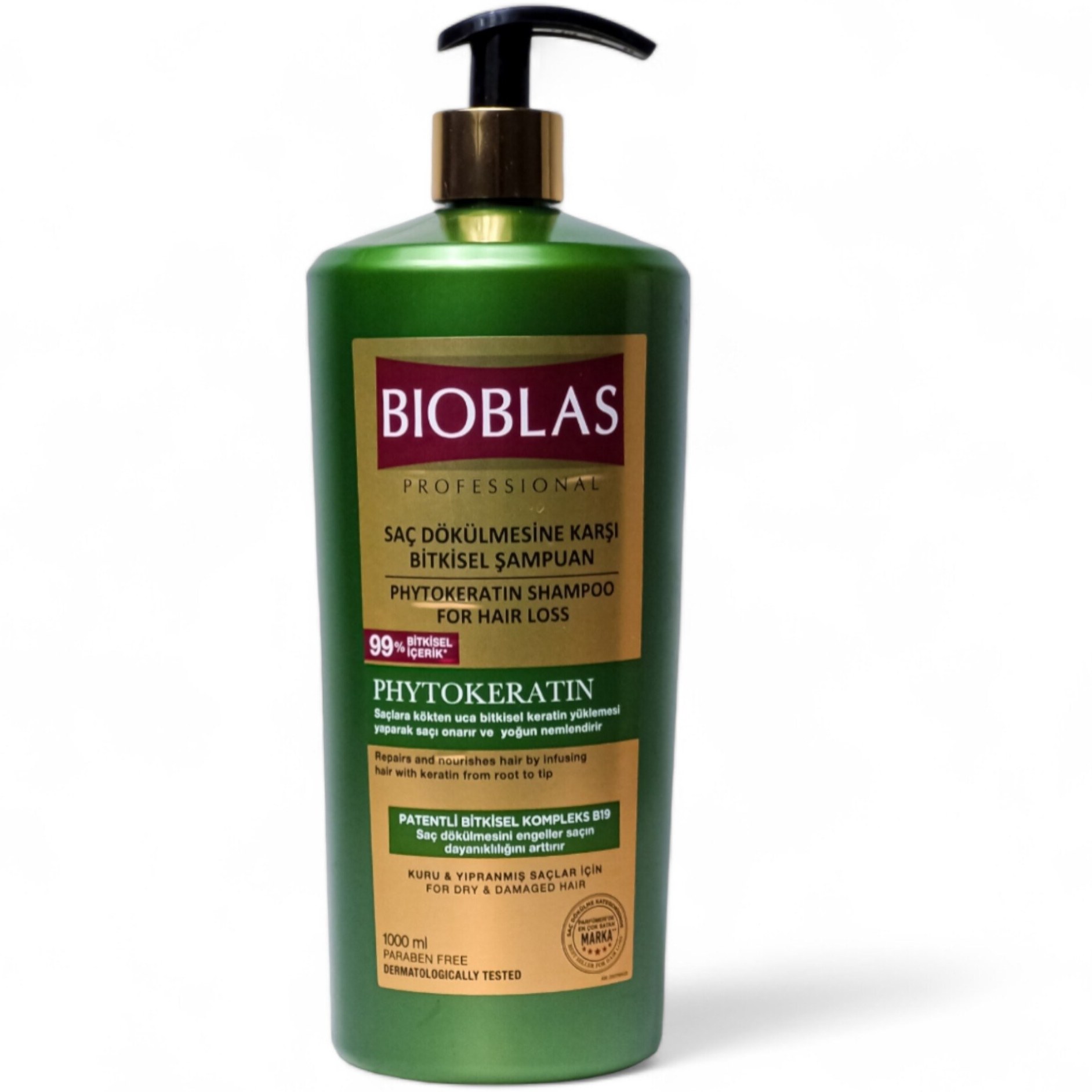 شامپو ضد ریزش بیوبلاس مدل Phytokeratin حجم ۱ لیتر