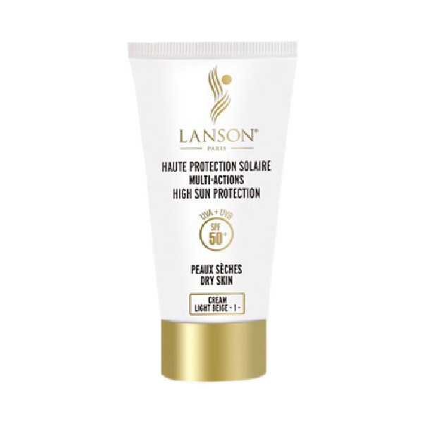 کرم ضدآفتاب رنگی لانسون SPF50 مدل مالتی اکشن، مناسب پوستهای چرب شماره 1