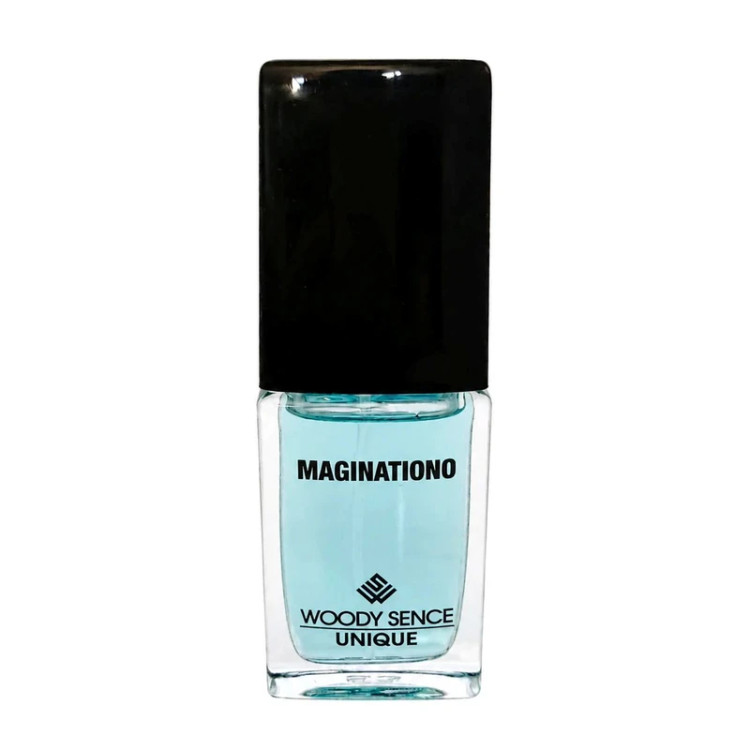 عطر جیبی مردانه وودی سنس مدل Maginationo با رایحه شیرین و چوبی حجم 15 میلیلیتر