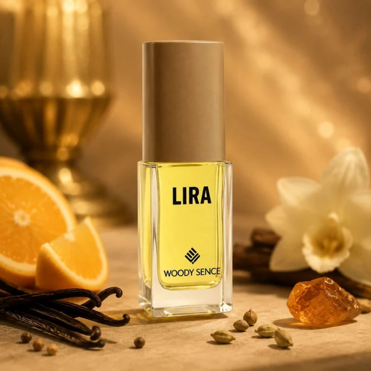 عطر جیبی زنانه وودی سنس مدل Lira با رایحه مرکباتی و شیرین حجم 15 میلیلیتر