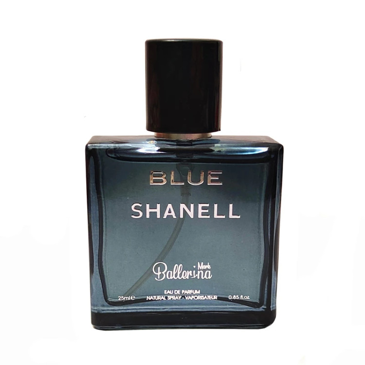 عطر جیبی مردانه بالرینا مدل blue shanell حجم 25 میلی لیتر