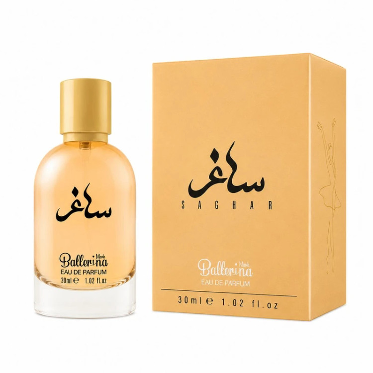 عطر جیبی زنانه بالرینا مدل Saghar با رایحه شیرین حجم 30 میلیلیتر